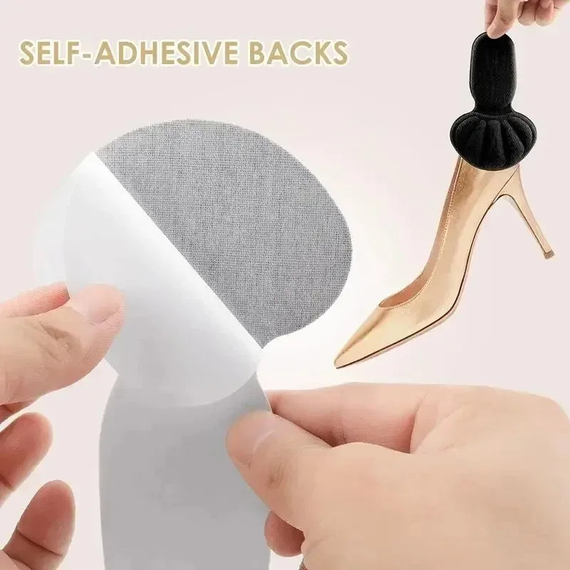 Heel Stickers for Sneakers – Non-Slip T-Shaped Pads for Heel Protection, Pain Relief, Size Reduction, and Foot Care Insoles